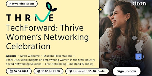 Hauptbild für TechForward: Thrive Women’s Networking Celebration