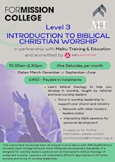 Level 3 Christian Worship Course.