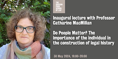 Inaugural lecture with Professor Catharine MacMillan primary image