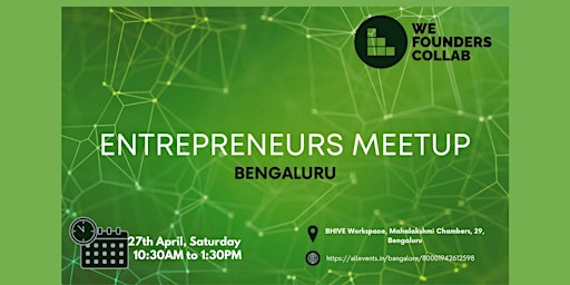 Entrepreneurs Meetup by We Founders Collab primary image