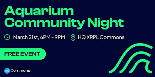 Imagen principal de XRPL Aquarium Residency Community Night