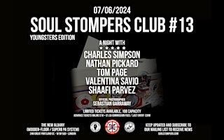 Imagem principal do evento SOUL STOMPERS Club #13 (Youngsters edition)