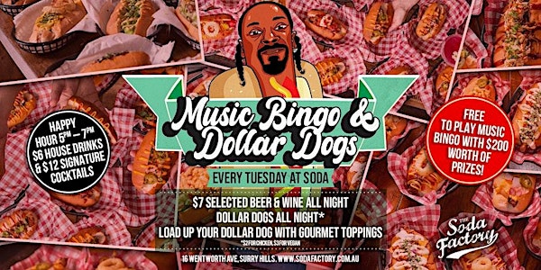 Tuesdays @ The Soda Factory // Free Entry + Free Drink // Sydney VIP List