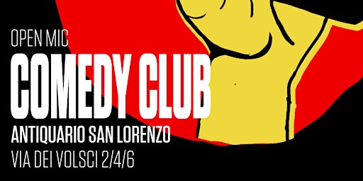 Immagine principale di Stand Up Comedy Antiquario San Lorenzo 16 marzo 21:30 Ingresso libero 