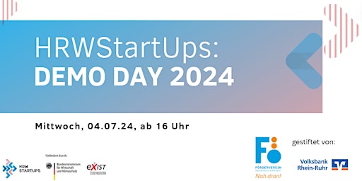 Primaire afbeelding van HRWStartUps – Demo Day 2024