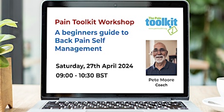 Pain Toolkit workshop, a beginners guide to Back Pain Self Management