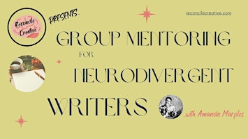 Imagem principal do evento Group Mentoring for Neurodivergent Writers