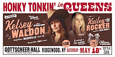 Imagem principal do evento Honky Tonkin' in Queens w/ Kelsey Waldon, Kailey Rocker