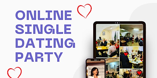 Imagen principal de International Online Single Dating Event on Zoom