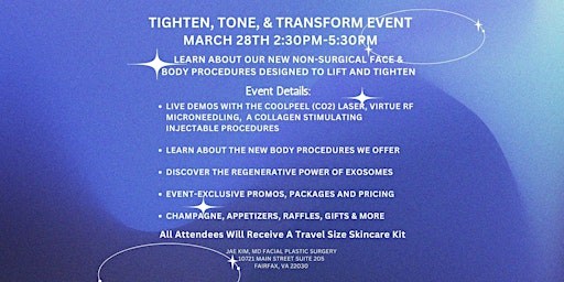 Imagem principal do evento Tighten, Tone, and Transform
