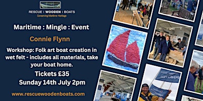 Hauptbild für Connie Flynn - Workshop: Folk art boat creation in wet felt