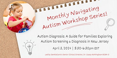 A Guide for Families Exploring Autism Screening & Diagnosis in NJ primary image