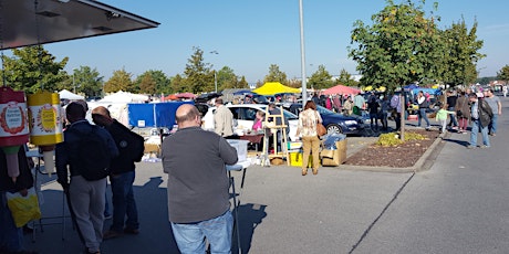 Flohmarkt auf dem ORO-Parkplatz in Schwabach (Regeln links beachten)