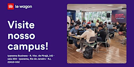 Imagem principal do evento Open Day - Visite os nossos campus | Le Wagon