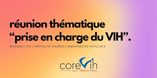 Primaire afbeelding van RÉUNION THÉMATIQUE COREVIH LVDR