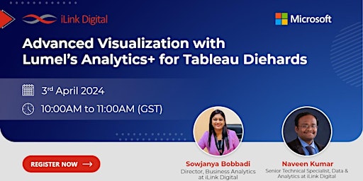 Hauptbild für Advanced Visualization with Lumel’s Analytics+ for Tableau Diehards