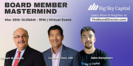 Board Member Mastermind | Virtual Event