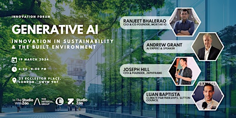 Generative AI: Innovation in Sustainability and the Built Environment primary image