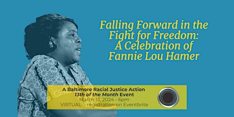 Primaire afbeelding van Falling Forward in the Fight for Freedom: A Celebration of Fannie Lou Hamer