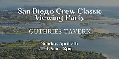 Imagen principal de San Diego Crew Classic Viewing Party