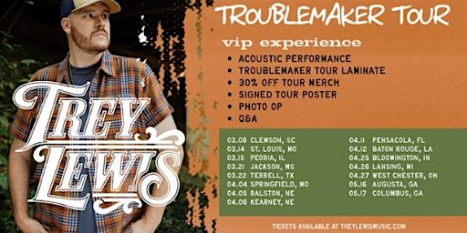 Primaire afbeelding van Trey Lewis - VIP Fan Experience @ The Basement