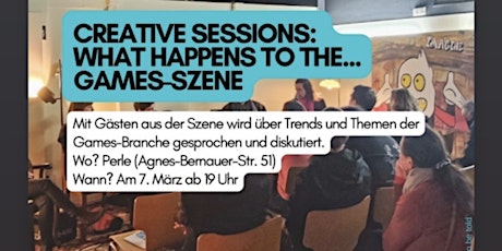 Image principale de CREATIVE SESSIONS: What happens to the... Games-Szene