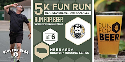 Imagem principal de 5k Beer Run x Bearded Brewer | 2024 Nebraska Brewery Running Series