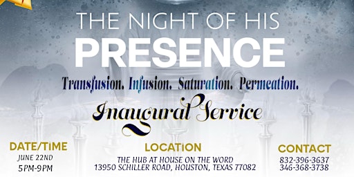 Night of His Presence primary image