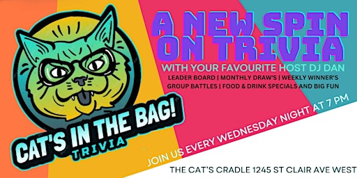 Imagem principal do evento The cat's in the bag! Trivia