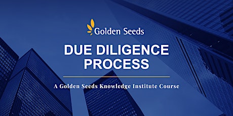 The Due Diligence Process, a Golden Seeds Knowledge Institute Course