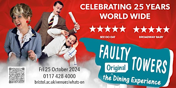 Faulty Towers Dining Experience at the Orangery Goldney House