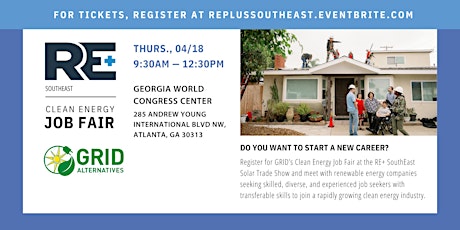 RE+  Southeast: Clean Energy Job Fair primary image