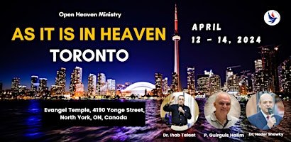 Hauptbild für As It is in Heaven  Toronto 2024 (Arabic event)