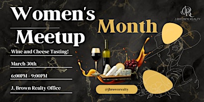 Primaire afbeelding van Women's Month Meetup Wine and Cheese Tasting