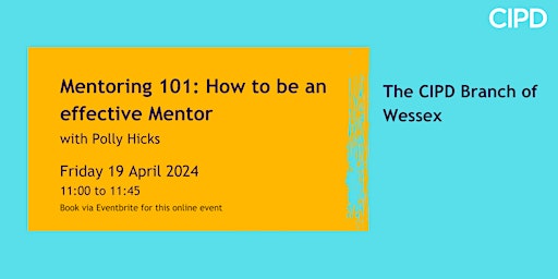 Imagem principal do evento Mentoring 101: How to be an Effective Mentor