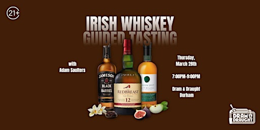 Primaire afbeelding van Irish Whiskey Guided Durham