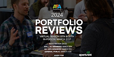 Imagen principal de APA|DC:  2024 Portfolio Reviews