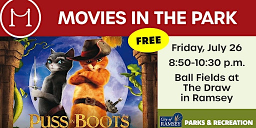 Movies in the Park: Puss in Boots primary image