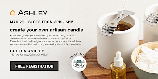 FREE Create your Own Artisan Candle Workshop - Colton, CA primary image