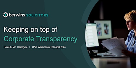 Keeping on top of Corporate Transparency