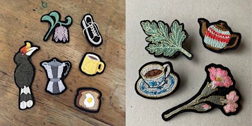 Primaire afbeelding van Embroidered Brooches - design and make them!
