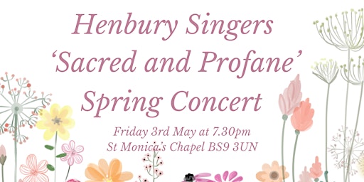 Spring Concert - Sacred and Profane primary image