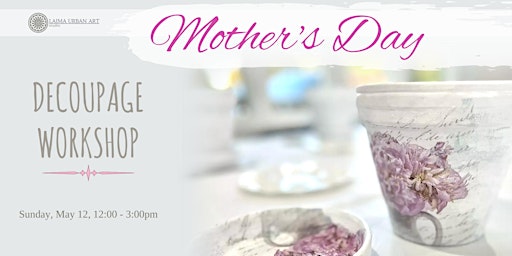 Image principale de Mother's Day decoupage workshop.