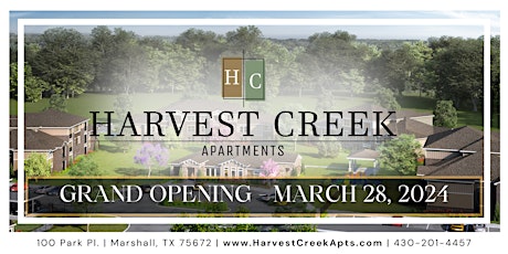 Grand Opening @ Harvest Creek Apts w/ PRIZE GIVEAWAYS