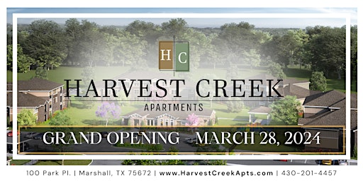 Grand Opening @ Harvest Creek Apts w/ PRIZE GIVEAWAYS primary image