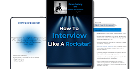 Interview like a Rock/Popstar!