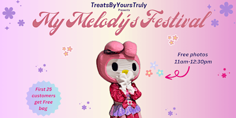 MY Melody Pop up Market with small business and raffles, food,