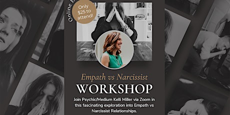 Imagen principal de Empath vs Narcissist Workshop