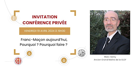 Imagem principal do evento Conférence Privée - Marc Henry