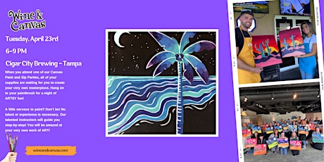 Tampa Paint and Sip – Art Deco Palm
